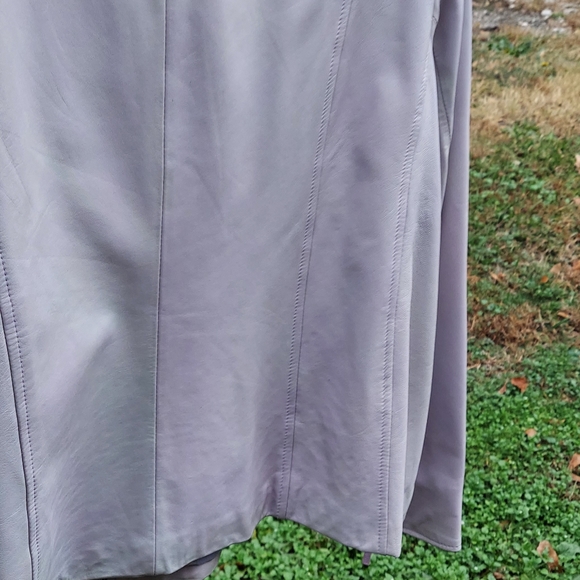 COPY - Lamb Leather scuba jacket - Picture 4 of 8